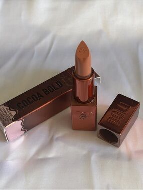 BNIB Too Faced Cocoa Bold Cream Lipstick in Buttercream – Full Size NIB